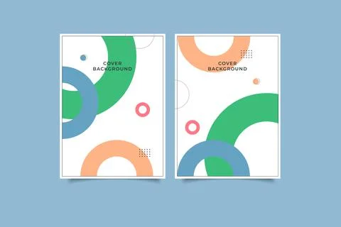 Geometric template cover collection Stock Illustration