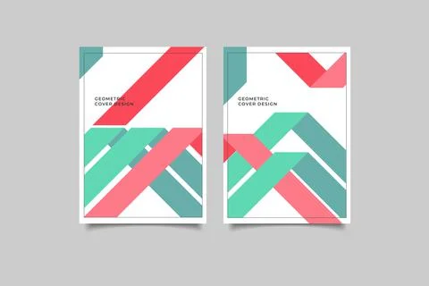 Geometric template cover collection 스톡 일러스트