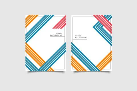 Geometric template cover collection Stock Illustration