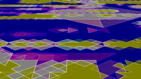 Geometric Tessellation Motion Perspective Triangle Planar Texture Motion Video Video stock 300928712