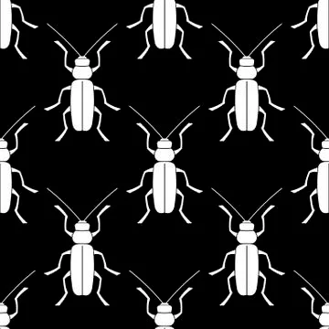 Geometric texture an animal print - a pattern from beetle. Stock Illustration
