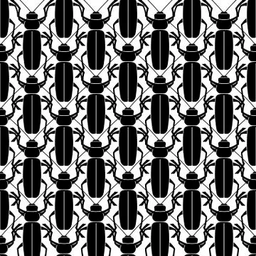 Geometric texture an animal print - a pattern from beetle. Illustrazione stock