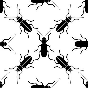 Geometric texture an animal print - a pattern from beetle. Stock Illustration