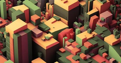 Geometric texture background. Random colorful mosaic. hyper detailed Stock Illustration