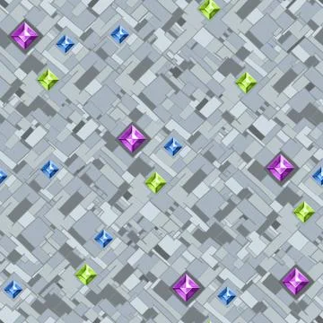 Geometric texture with colorful diamonds. Vector. Stockillustratie