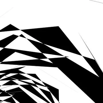 Geometric texture with random angular shapes. Monochrome art 스톡 일러스트