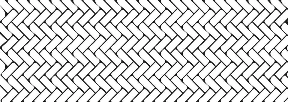 Geometric texture, repeating linear abstract pattern Diagonally laid bricks Stock Illustration