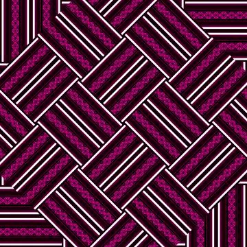 Geometric Thread Ethnic Pattern 库存插图