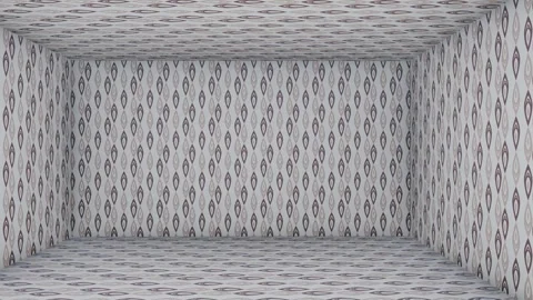 Geometric tile cube room. Stock Footage 265519051