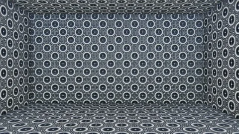 Geometric tile cube room. Stock Footage 265526174