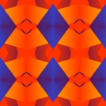 Geometric tile Floral patchwork seamless pattern vector illustration Neon gra イラスト素材