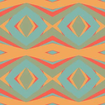 Geometric tile Floral patchwork seamless pattern vector illustration Pastel y Stock Illustration