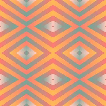 Geometric tile patchwork seamless pattern vector illustration Pastel gradient Stock Illustration