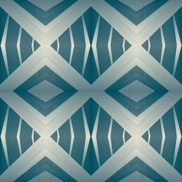 Geometric tile patchwork seamless pattern vector illustration Blue monochrome Stockillustratie