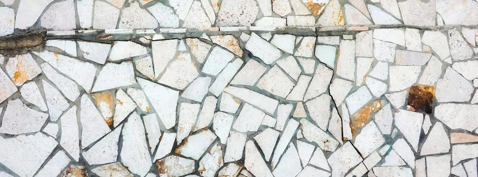 Geometric Tiled Pattern. Interior Decision. Rough Texture. Wide Photo Stock Photos