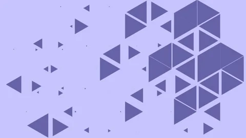 Geometric tiles in abstract animated pattern. Multicolor dynamic mosaic with Stock Footage 168523488