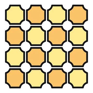 Geometric tiles creating abstract grid pattern background Illustrazione stock