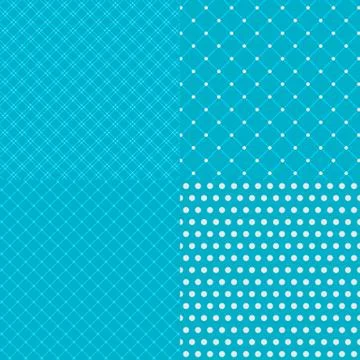 Geometric tiles with dotted seamless patterns background Stock Illustration