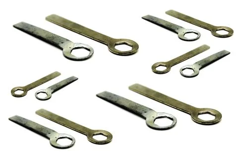 Geometric tools isolated on white background Stock Photos