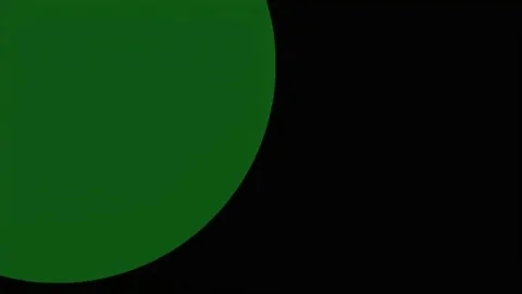 Geometric transition with a rotating dark gray circle on a black background 스톡 동영상 342361095