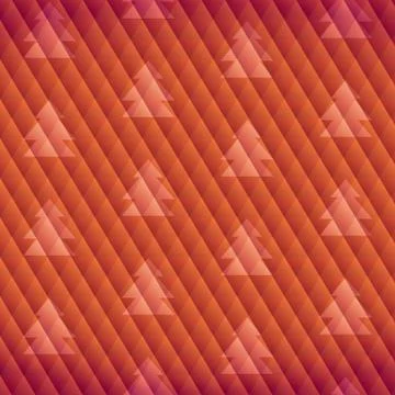 Geometric tree pattern Stock Illustration