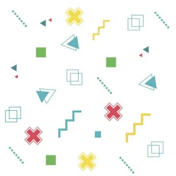 Geometric trendy background Stock Illustration