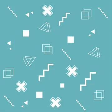 Geometric trendy background Stock Illustration