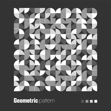 Geometric trendy pattern. Modern background with simple elements. Retro texture Stockillustratie