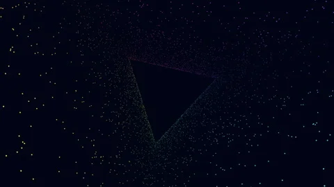Geometric triangle design with colorful dots modern and versatile illustration Vídeo Stock 315096496