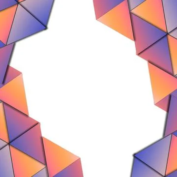 Geometric Triangle Frame Abstract Background Stock Illustration