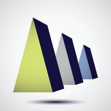 Geometric Triangle 스톡 일러스트