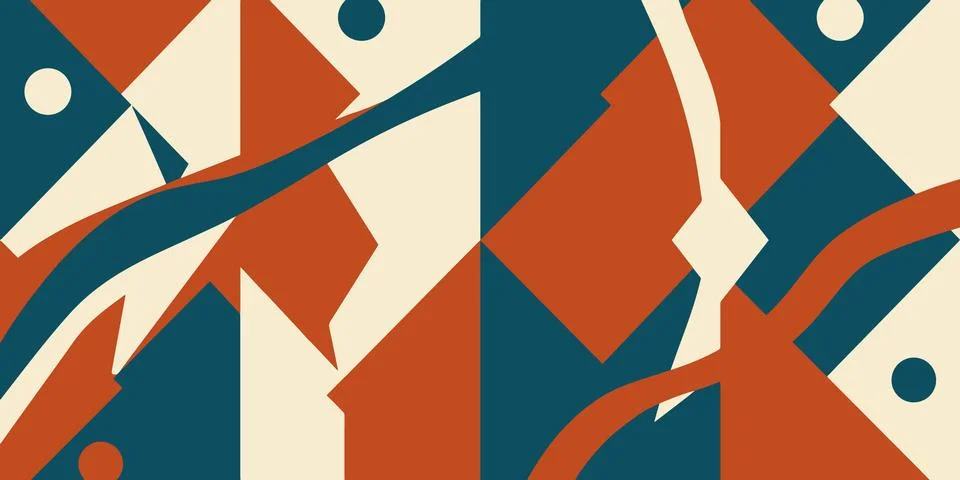 Geometric Triangle Mosaic Abstract Background Stock Illustration