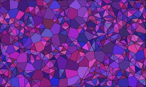 Geometric triangle mosaic pattern features purple pink tones for modern dig.. Stock Illustration