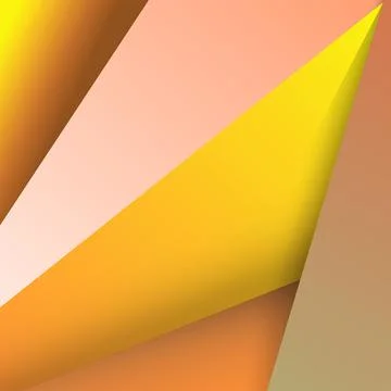 Geometric triangle paper cut in gradient style イラスト素材