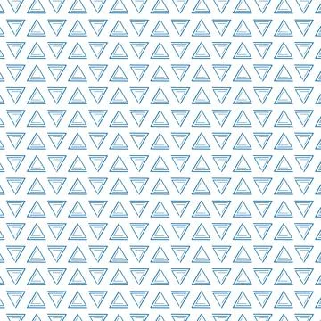 Geometric Triangle Pattern with blue color Stockillustratie