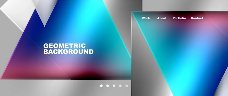 Geometric triangle pattern on gray backdrop perfect for smartphone background Stock Illustration