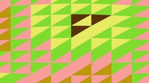Geometric Triangle Pattern in Pastel Colors Stock Footage 331727944