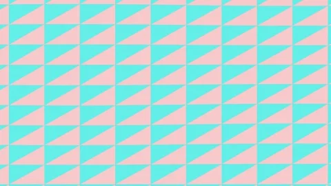 Geometric Triangle Pattern in Pink and Turquoise Video stock 331910676