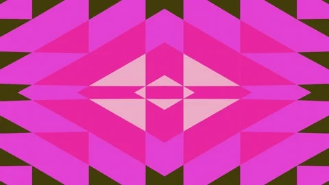 Geometric Triangle Pattern in Pink and Olive Green Stock Footage 332037718