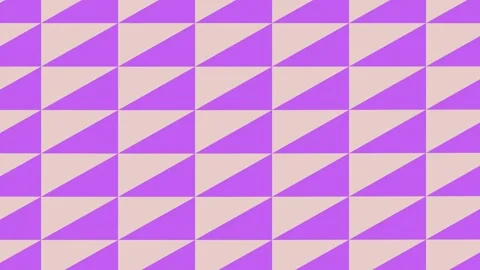 Geometric Triangle Pattern in Purple and Beige Video stock 332037867