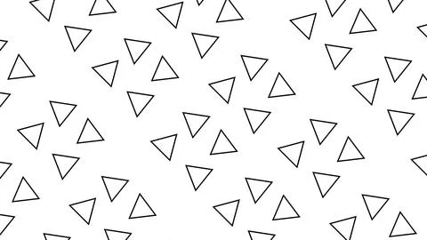 Geometric triangle pattern seamless background. Abstract minimalist white s.. Stockillustratie