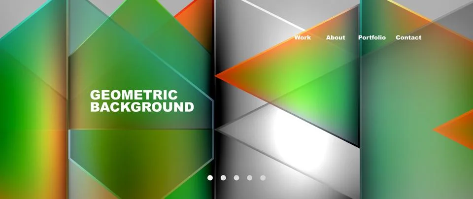 Geometric triangle pattern with terrestrial plant shapes Illustrazione stock