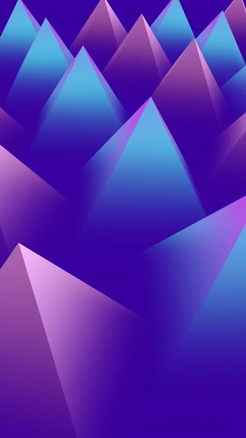 Geometric Triangle rotate background. Dynamic shapes composition - Vertical Stock Footage 229270396
