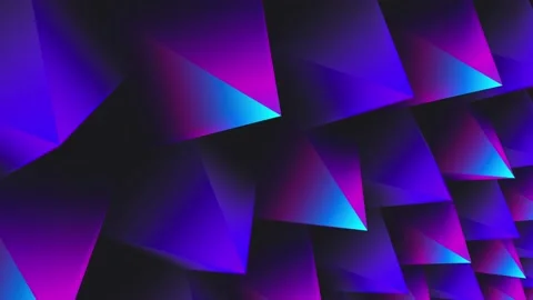 Geometric Triangle rotate background.Dynamic shapes composition. 3d Polygons. Video stock 229270003