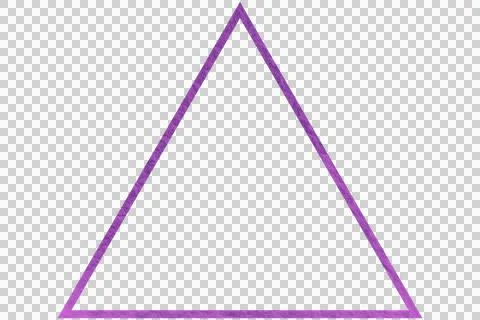 Geometric triangle shape Ilustración de archivo