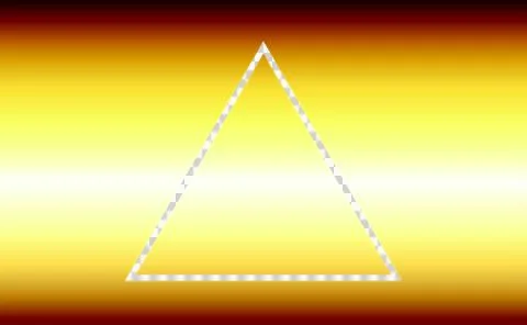 Geometric triangle shape Illustrazione stock
