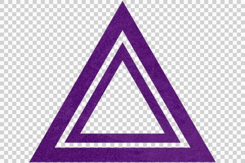 Geometric triangle shape Foto stock