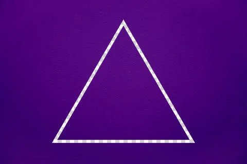 Geometric triangle shape Foto stock