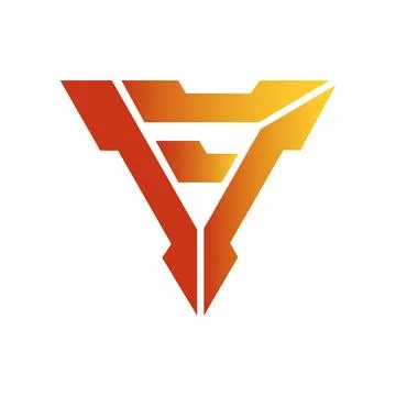 Geometric triangle unity abstract logo design Technology business identity conce Illustrazione stock