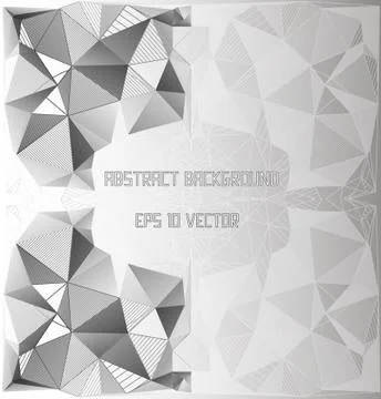 Geometric triangles polygonal vector illustration. Stock Illustration